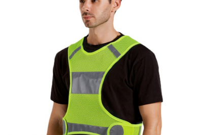 Adjustable sport running cycling safety reflective vest (4)