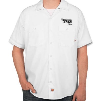 Custom Dickies Lightweight Industrial Work Shirt -.com (1)