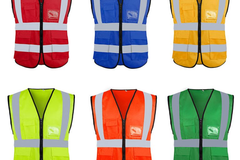 High visibility mesh reflective safety vest (2)