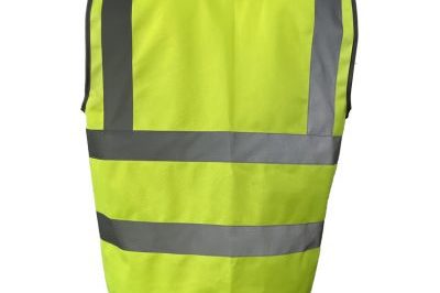 Polyester fluorescent reflective safety vest with pockets (2)