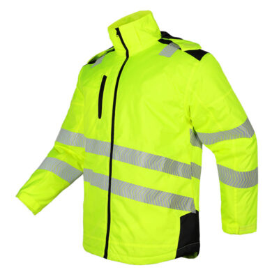 High visibility waterproof reflective workwear jacket