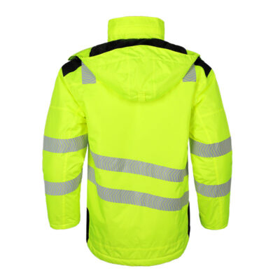 High visibility waterproof reflective workwear jacket