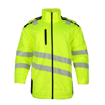 High visibility waterproof reflective workwear jacket
