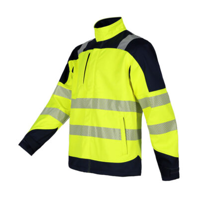 High visibility waterproof reflective workwear jacket