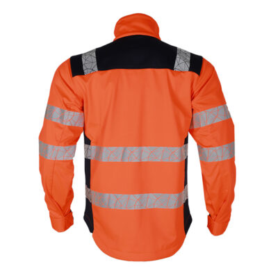 High visibility reflective workwear safety jacket