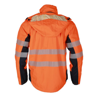 High visibility reflective workwear safety jacket