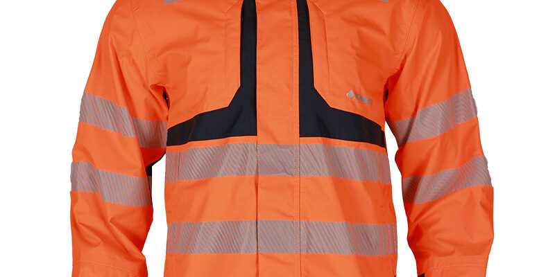 High visibility reflective workwear safety jacket