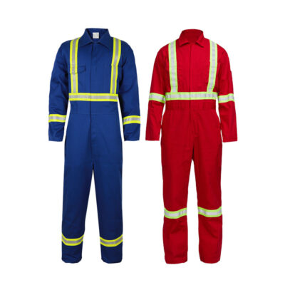 Comfortable reflective coveralls and overalls for workwear
