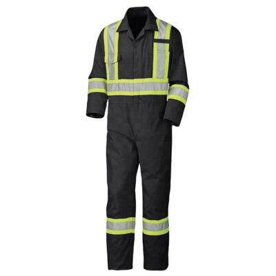 Comfortable reflective coveralls and overalls for workwear