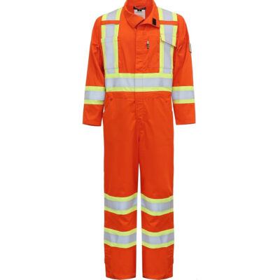 Comfortable reflective coveralls and overalls for workwear