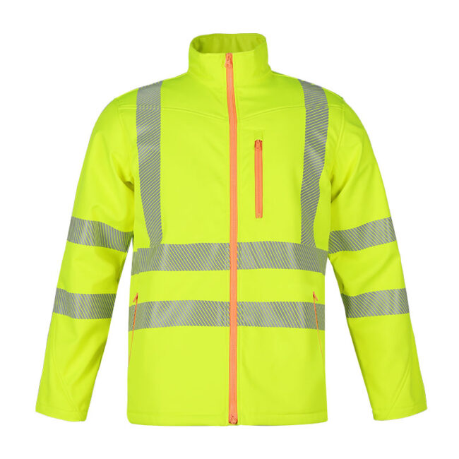 Windproof waterproof high visibility reflective jacket