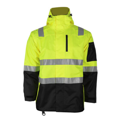 Anti-static waterproof high visibility reflective workwear jacket
