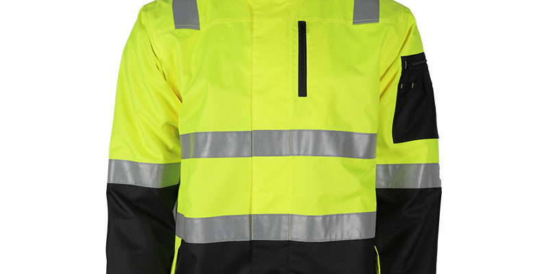Anti-static waterproof high visibility reflective workwear jacket