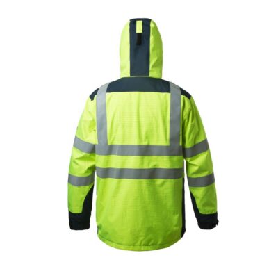 Anti-static waterproof high visibility reflective workwear jacket