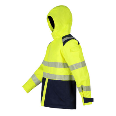 Anti-static waterproof high visibility reflective workwear jacket