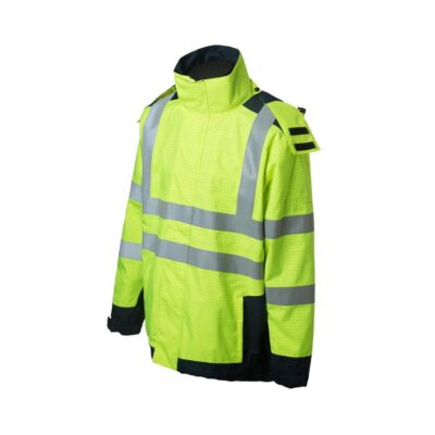 Anti-static waterproof high visibility reflective workwear jacket