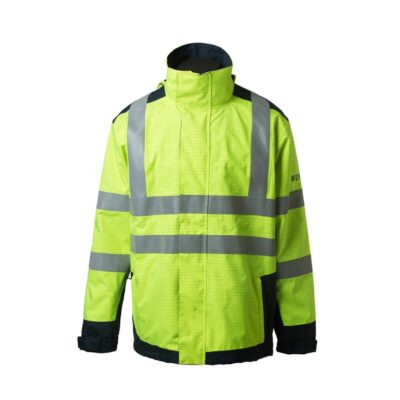Anti-static waterproof high visibility reflective workwear jacket