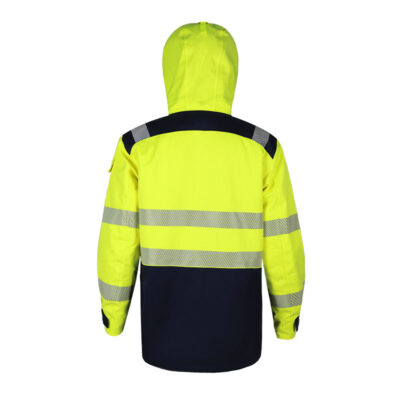 Anti-static waterproof high visibility reflective workwear jacket