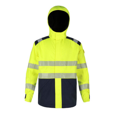 Anti-static waterproof high visibility reflective workwear jacket