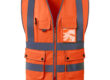 Custom logo durable high visibility reflective vest