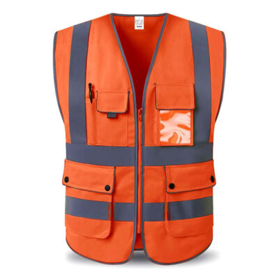 Custom logo durable high visibility reflective vest