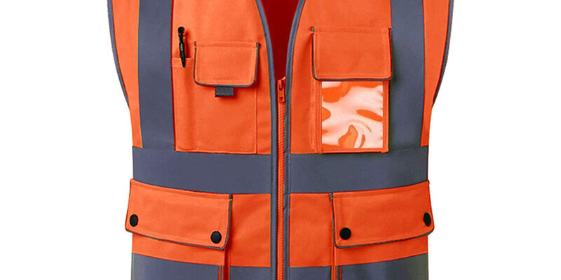Custom logo durable high visibility reflective vest