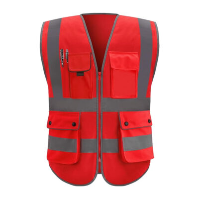 Custom logo durable high visibility reflective vest