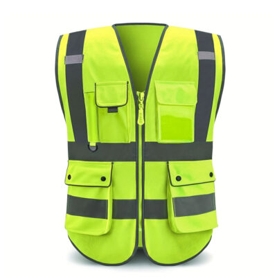 Custom logo durable high visibility reflective vest