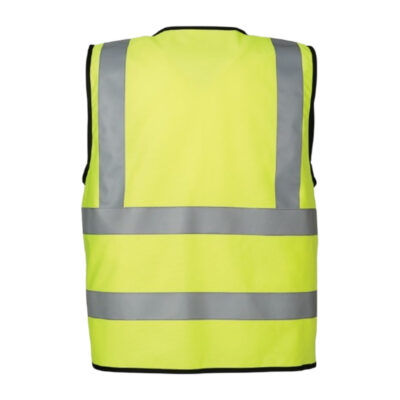 High visibility reflective safety workwear vest