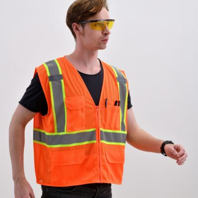 Outdoor high visibility reflective safety vest