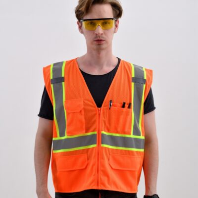Outdoor high visibility reflective safety vest