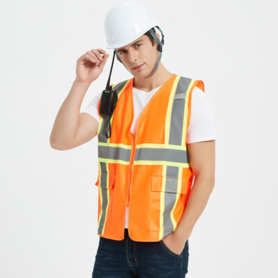 Outdoor high visibility reflective safety vest