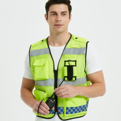 Outdoor high visibility reflective safety vest