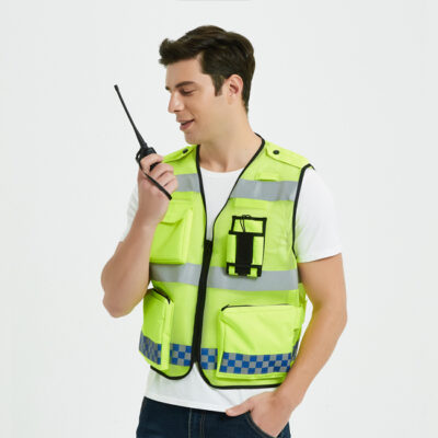 Outdoor high visibility reflective safety vest