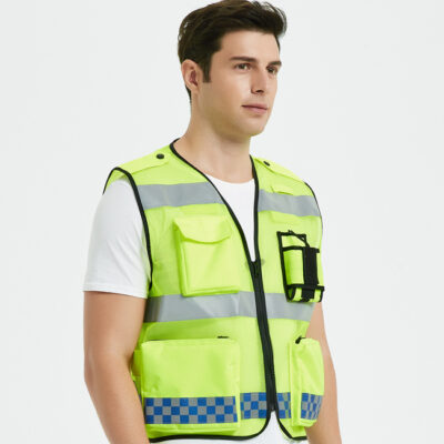Outdoor high visibility reflective safety vest