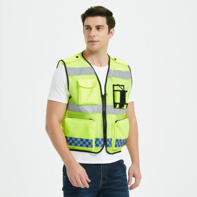 Outdoor high visibility reflective safety vest