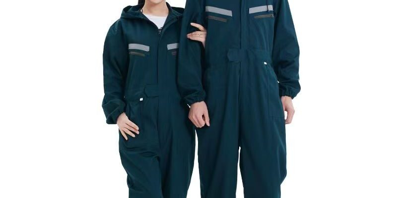 Cotton unisex reflective workwear coveralls and overalls for industrial safety