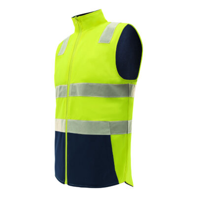 Custom logo high visibility reflective workwear vest factory