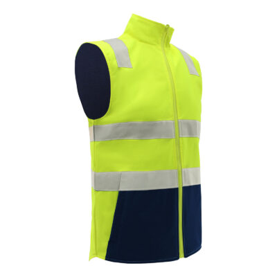 Custom logo high visibility reflective workwear vest factory