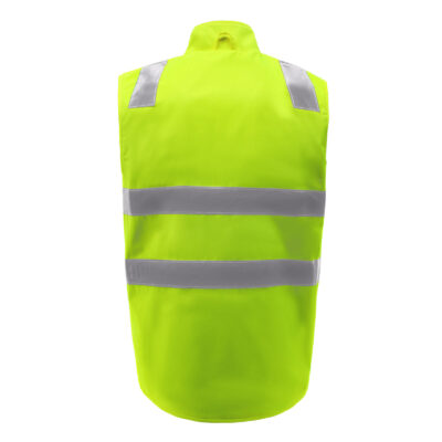 Custom logo high visibility reflective workwear vest factory