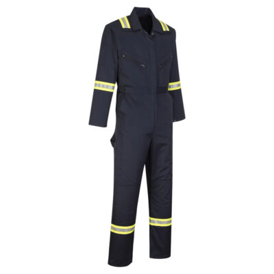 Custom reflective flame-resistant workwear clothing for road safety and construction