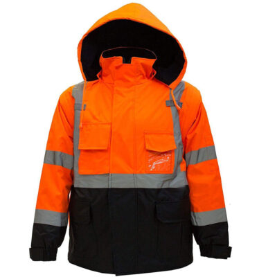 High quality men’s reflective workwear jacket factory outdoor safety