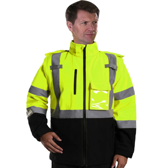 High quality men’s reflective workwear jacket factory outdoor safety