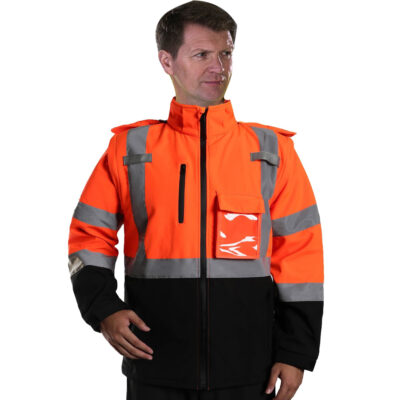 High quality men’s reflective workwear jacket factory outdoor safety