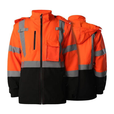 High quality men’s reflective workwear jacket factory outdoor safety