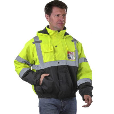 High quality men’s reflective workwear jacket factory outdoor safety