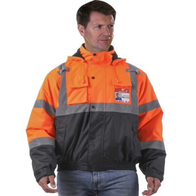 High quality men’s reflective workwear jacket factory outdoor safety