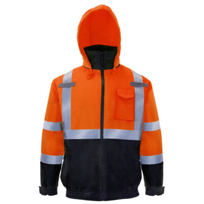 High quality men’s reflective workwear jacket factory outdoor safety