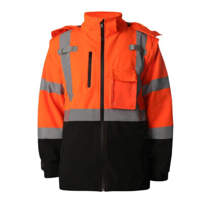 High quality men’s reflective workwear jacket factory outdoor safety