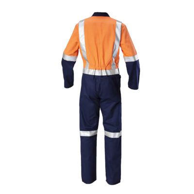 High visibility breathable flame resistant FR workwear clothing for industrial and outdoor safety